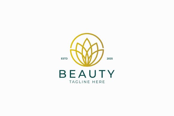 Beauty Logo Yoga and Spa Business Lotus