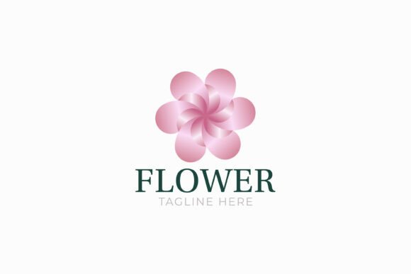 Decorative Flower Logo Simply Shape