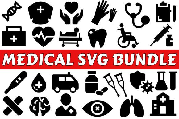 Enhancing Healthcare Design with Medical SVG Bundle 25 Healthcare Vectors