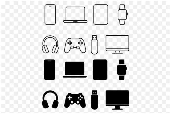 Modern Tech Device Icons for Every Digital Need