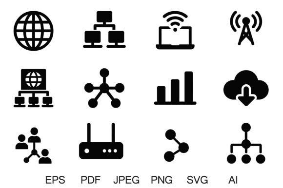 Network Connectivity Icons Vector Bundle: A Strategic Tool for Modern Design