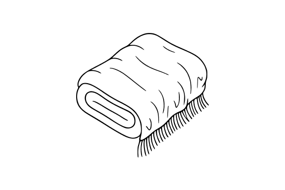 Rolled Up Blanket Clip Art: A Versatile Design Resource