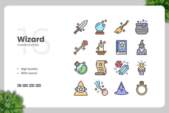 Wizard Colored Icons: A Versatile Design Solution